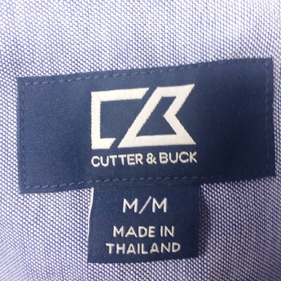 Men's Cutter & Buck Blue Button Up Size Medium - Picture 6 of 6